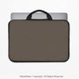 Cocoa Laptop Sleeve Case, Minimalist Padded Notebook Cover - Deskneko