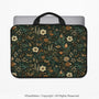 Dark Floral Cottagecore Laptop Sleeve & Bag - Deskneko