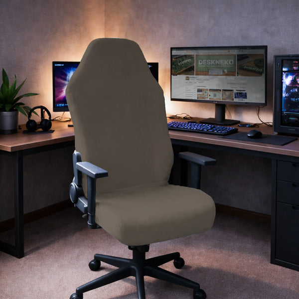 Cocoa Brown Desk Chair Cover - Deskneko