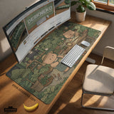 Kawaii Bear Desk Mat XXL Extended Mousepad for Keyboard and Desk - Deskneko