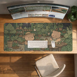 Kawaii Bear Desk Mat XXL Extended Mousepad for Keyboard and Desk - Deskneko