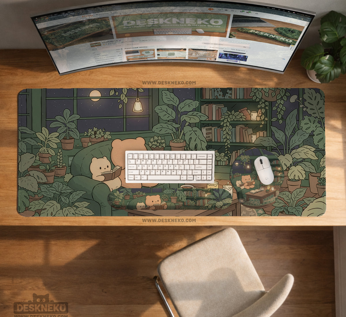 Cute Bears Desk Mat Mouse Pad - Desk Mat - Deskneko - Desk Mats & Mousepads