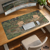 Kawaii Bear Desk Mat XXL Extended Mousepad for Keyboard and Desk - Deskneko