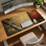Fantasy Map Deskmat Mousepad, - Deskneko
