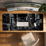 Black White Tokyo Desk Mat - Deskneko