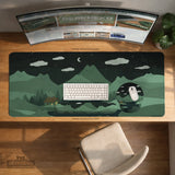 Cozy Cats Mountain Landscape Desk Mat Mousepad XXL - Deskneko