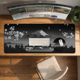 Black Mount Fuji Ergonomic Mousepad - Ergonomic Mousepads & Wrist Rests - Deskneko - Mousepads & Wrist Rests