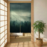 Misty Forest Noren Door Curtain - Deskneko