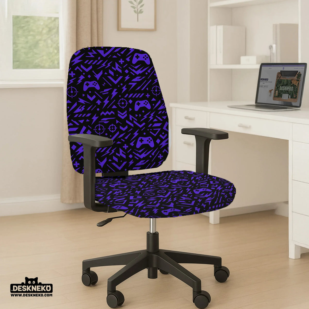 Purple Chair Cover - Deskneko