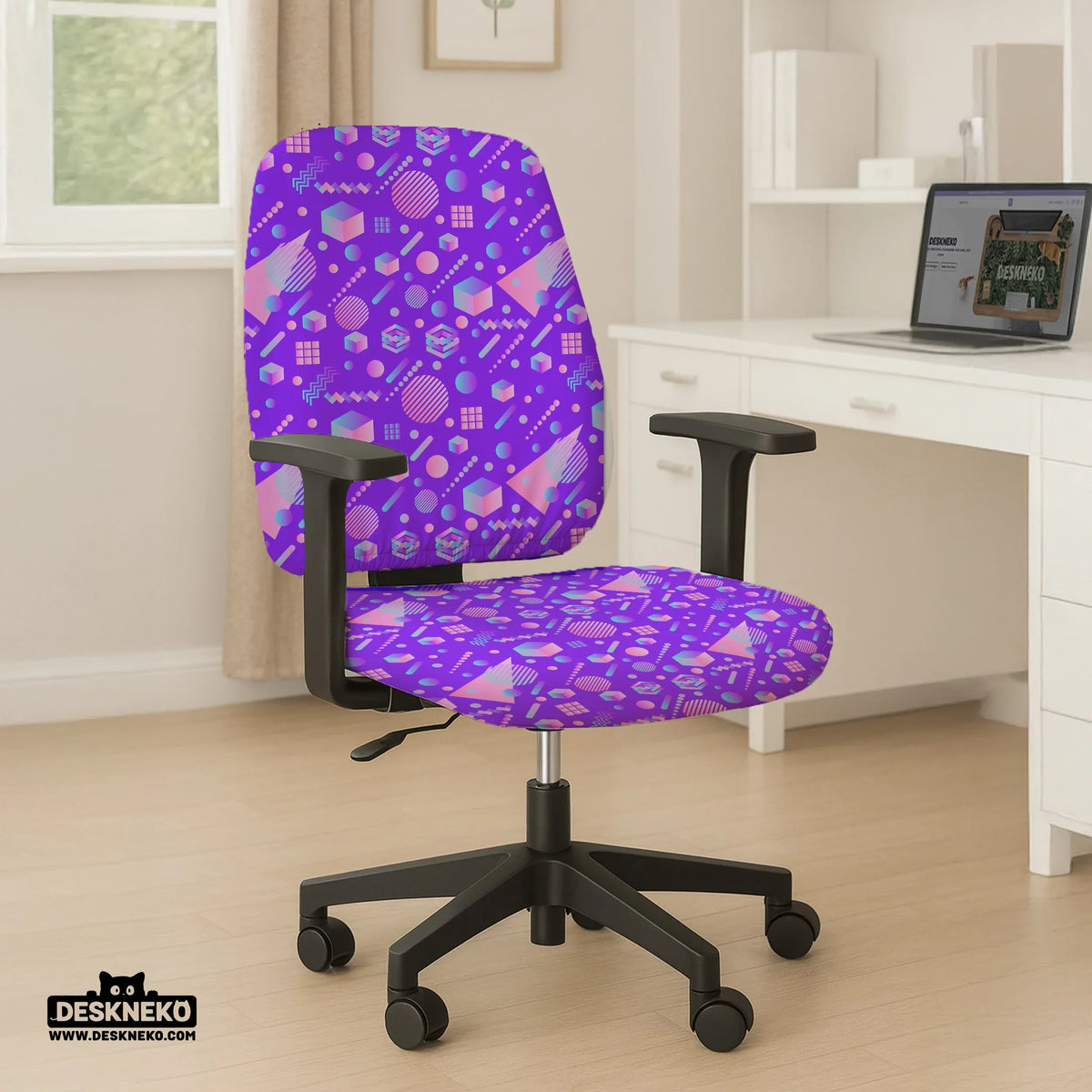 Geometric Chair Cover - Deskneko