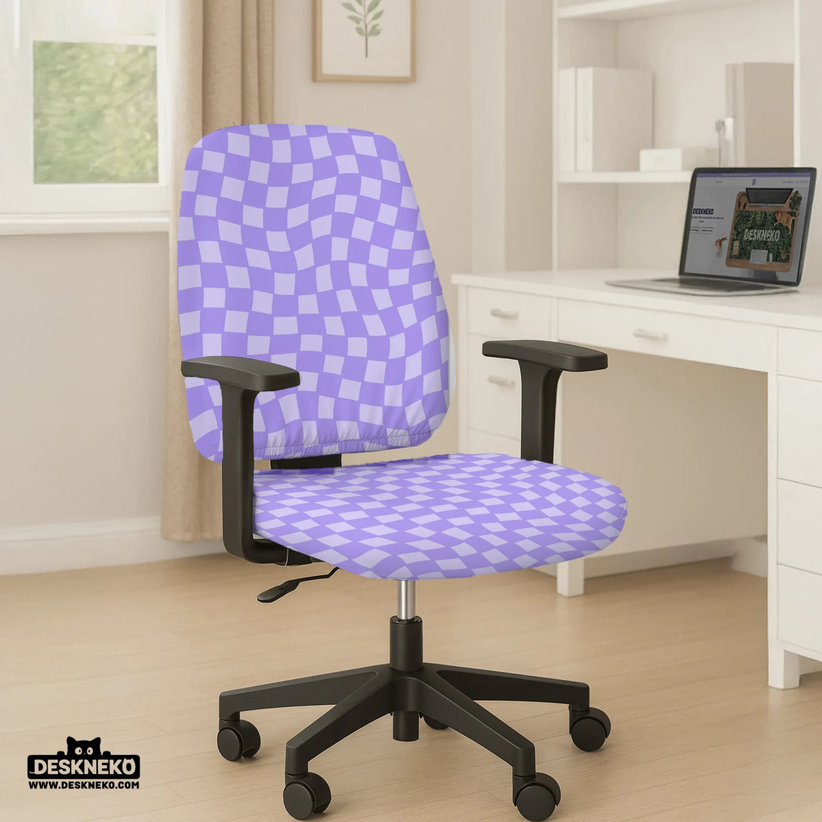 Purple Chair Cover - Deskneko