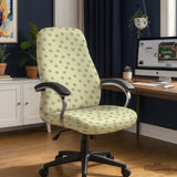 Green Floral Chair Cover - Deskneko