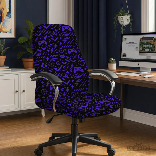 Purple Chair Cover - Deskneko