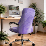 Purple Marble Chair Cover - Deskneko