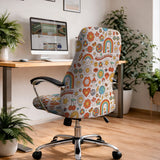 Retro Flower Chair Cover - Deskneko