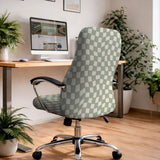Green Checker Chair Cover - Deskneko