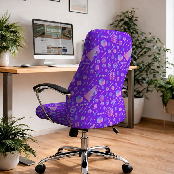 Geometric Chair Cover - Deskneko