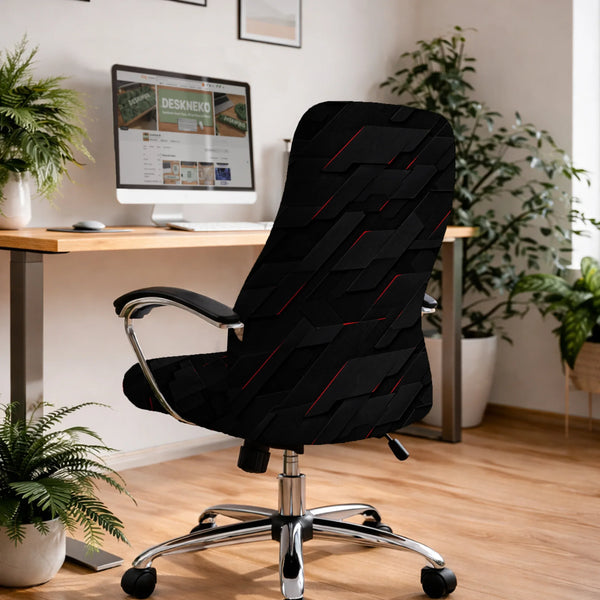 Black Tech Chair Cover - Deskneko