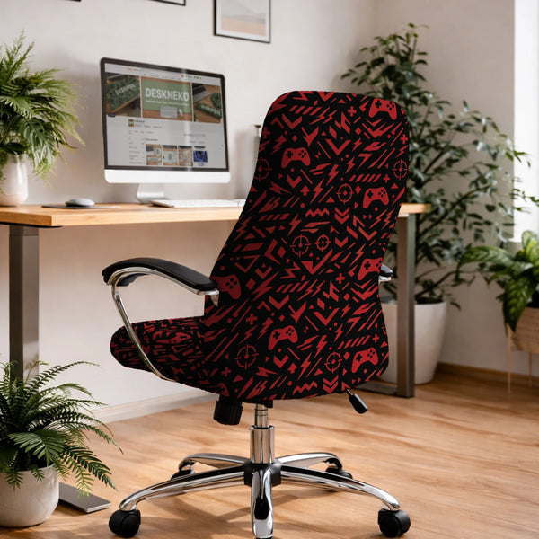 Red Gaming Chair Cover - Deskneko