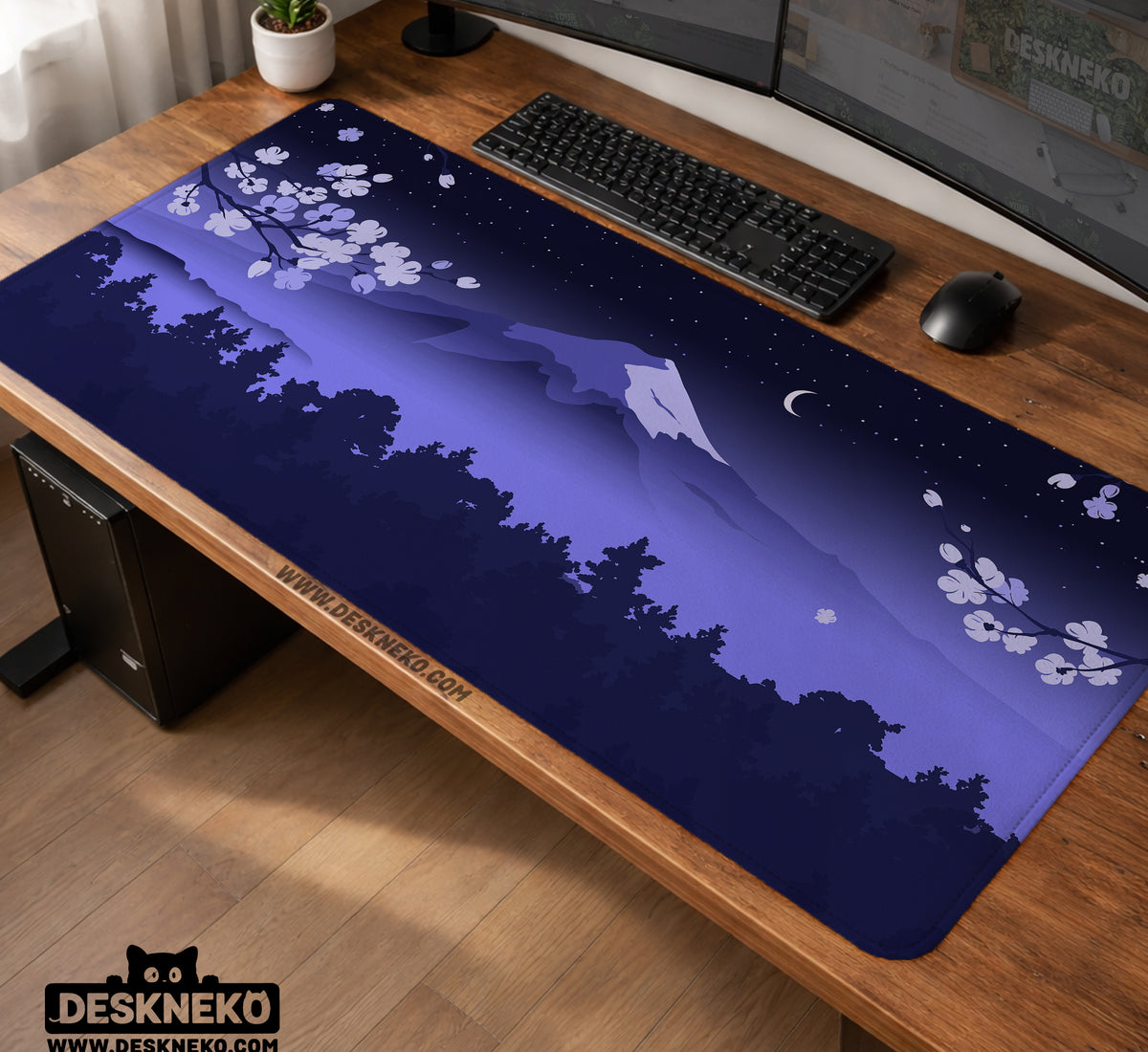 Blue Mount Fuji Desk Mat Mousepad - Desk Mat - Deskneko - Desk Mats & Mousepads