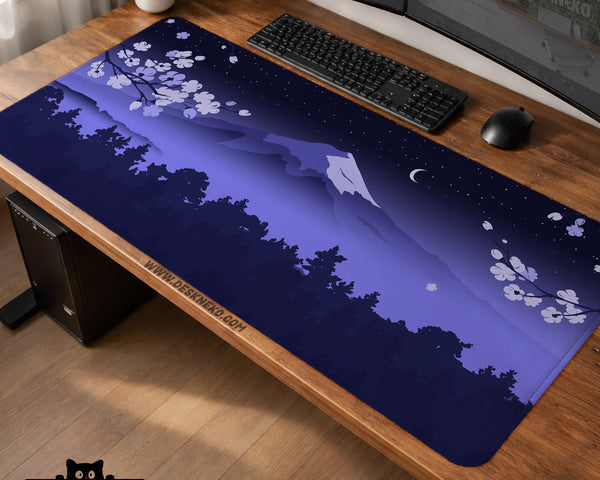 Blue Mount Fuji Desk Mat Mousepad - Desk Mat - Deskneko - Desk Mats & Mousepads