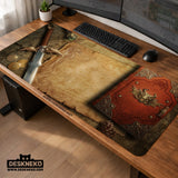 Fantasy Map Deskmat Mousepad, - Deskneko