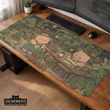 Kawaii Bear Desk Mat XXL Extended Mousepad for Keyboard and Desk - Deskneko