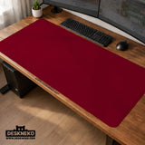 Burgundy Desk Mat for Gaming and Office Desks | Premium Mousepad - Deskneko