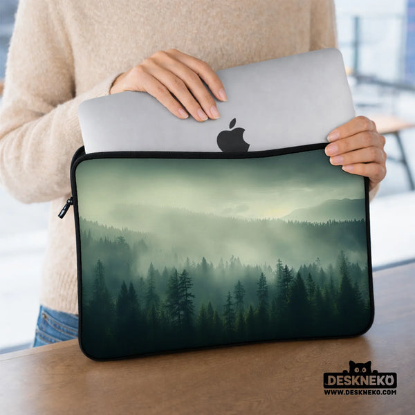 Misty Forest Nordic Laptop Sleeve - Deskneko