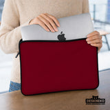Burgundy Laptop Sleeve & Bag for MacBook and Notebooks - Deskneko