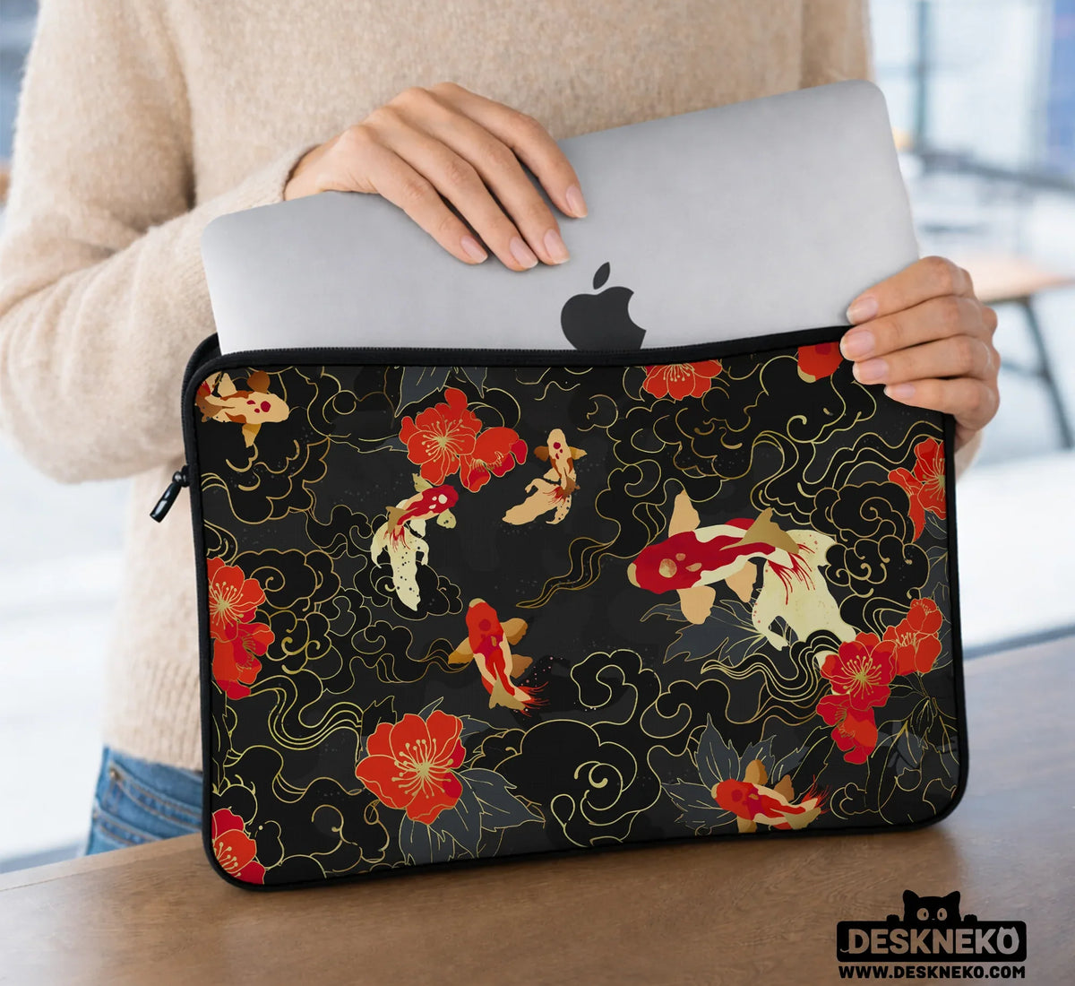 Koi Fish Laptop Sleeve & Bag - Deskneko