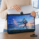 Blue Anime Laptop Sleeve with Handle - Deskneko