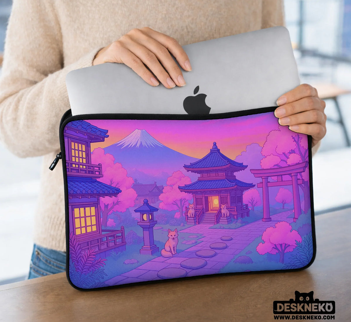 Kawaii Anime Laptop Sleeve & Bag - Deskneko