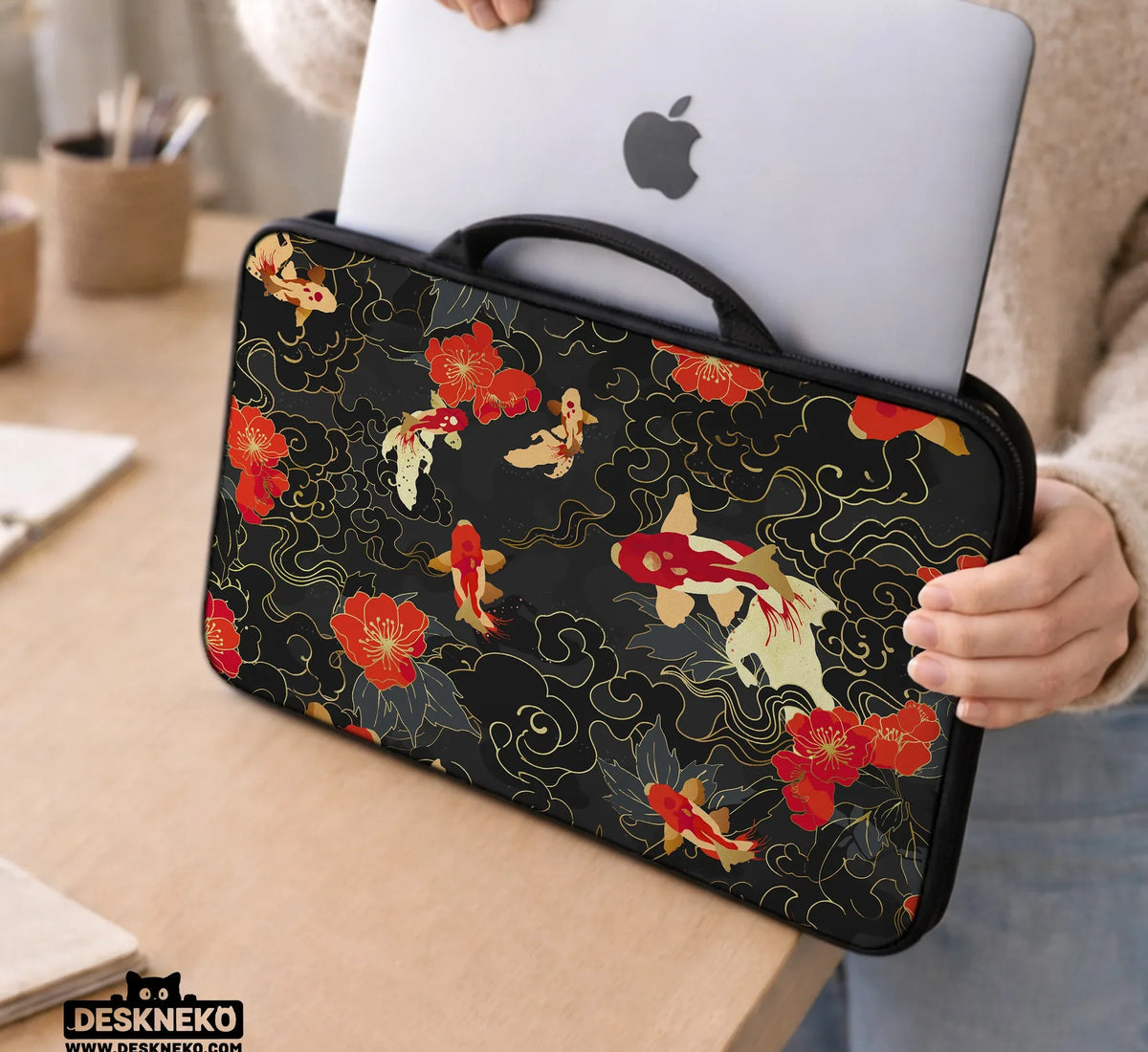 Koi Fish Laptop Sleeve & Bag - Deskneko