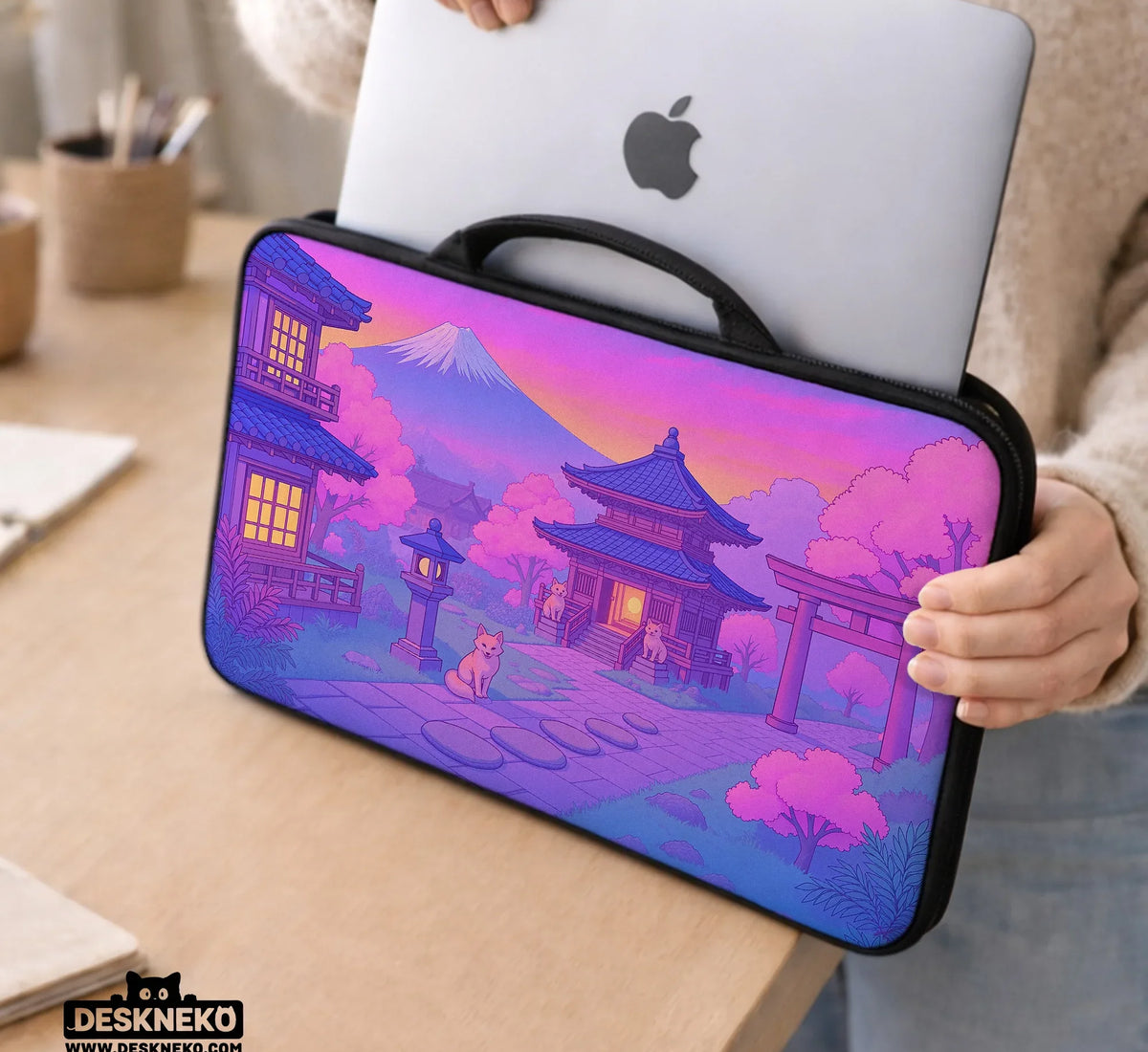 Kawaii Anime Laptop Sleeve & Bag - Deskneko