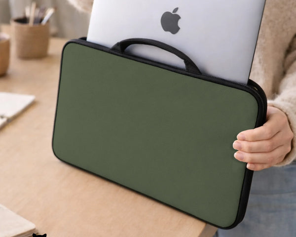 Midnight Olive Laptop Sleeve - Deskneko