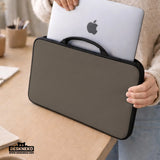 Cocoa Laptop Sleeve Case, Minimalist Padded Notebook Cover - Deskneko