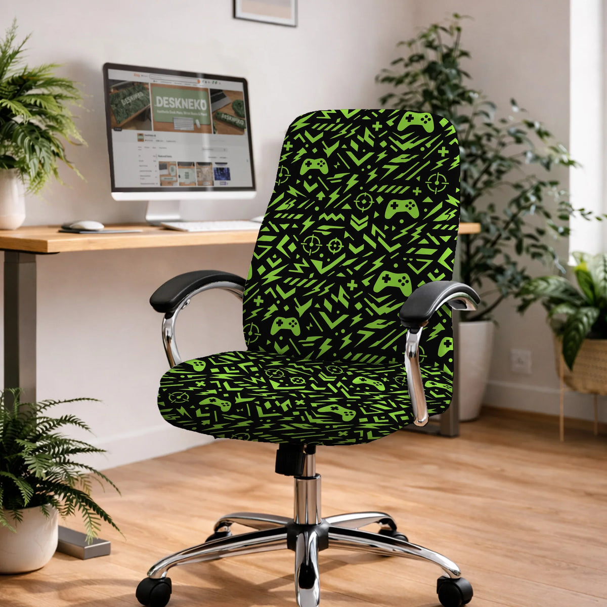 Neon Gaming Chair Cover - Deskneko