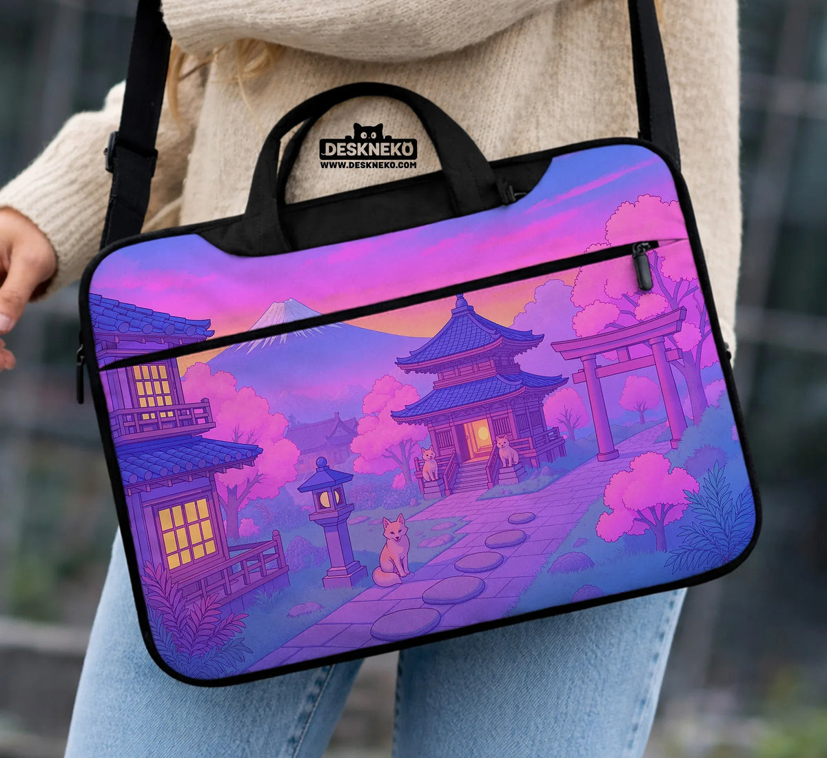 Kawaii Anime Laptop Sleeve & Bag - Deskneko