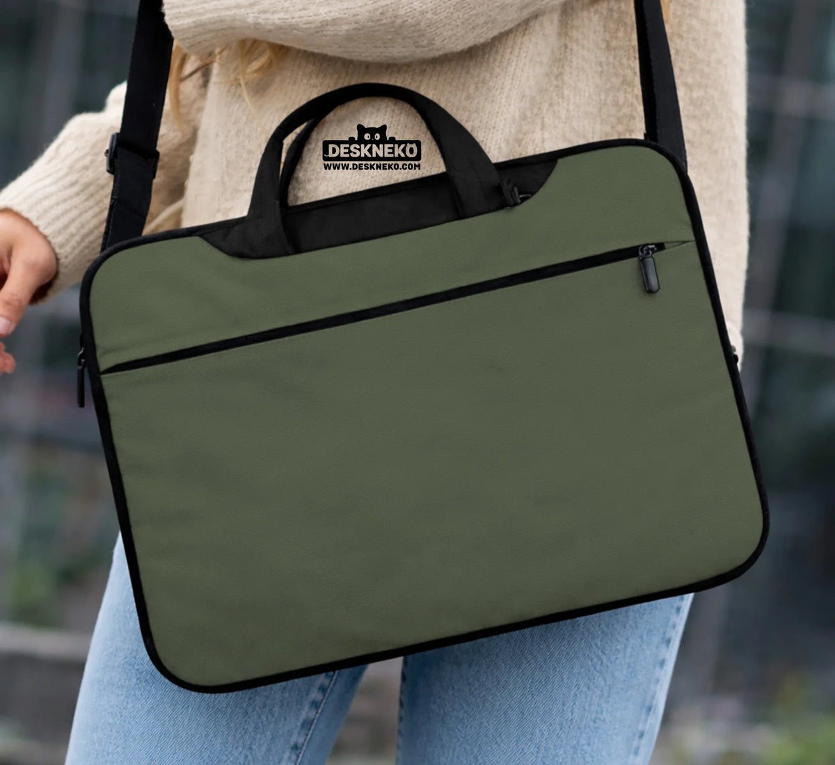 Midnight Olive Laptop Sleeve - Deskneko