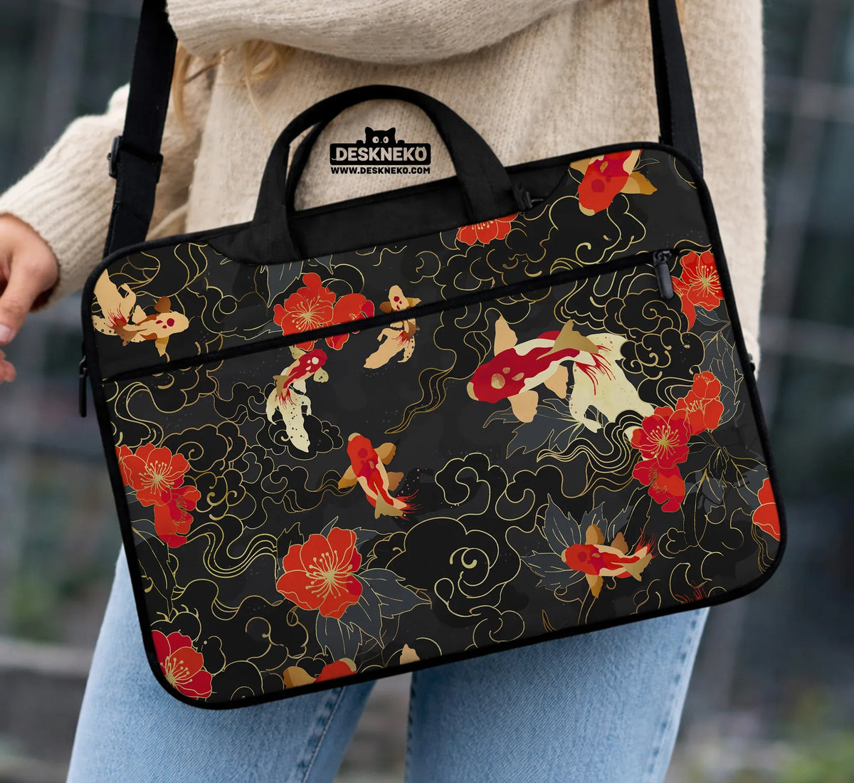 Koi Fish Laptop Sleeve & Bag - Deskneko