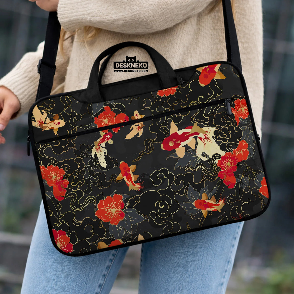 Koi Fish Laptop Sleeve & Bag - Deskneko