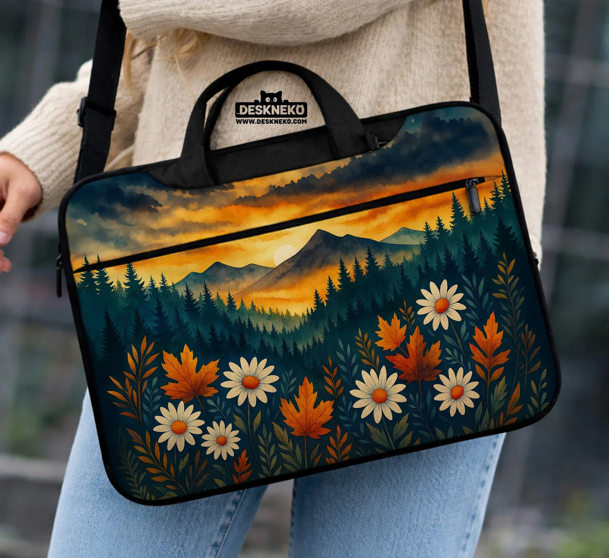 Autumn Mountain Laptop Sleeve & Bag - Laptop Sleeve - Deskneko - Laptop Sleeves & Bags