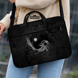 Dark Koi Yin Yang Laptop Sleeve & Bag, Japanese Ink Case - Deskneko