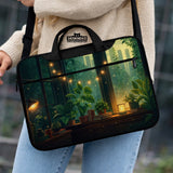 Cozy Green Window Laptop Sleeve & Bag - Deskneko