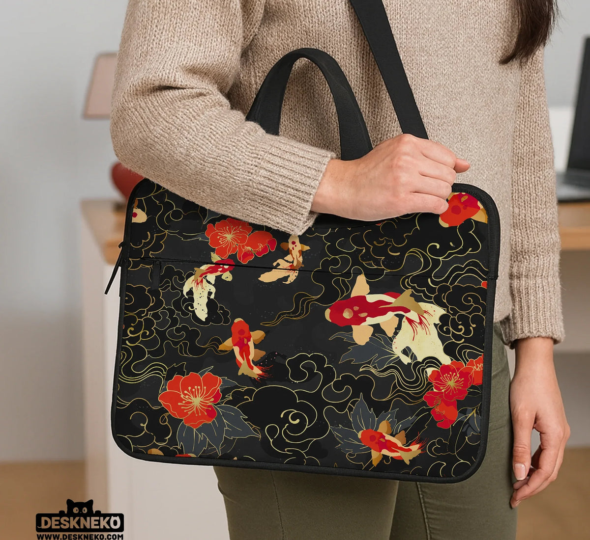 Koi Fish Laptop Sleeve & Bag - Deskneko