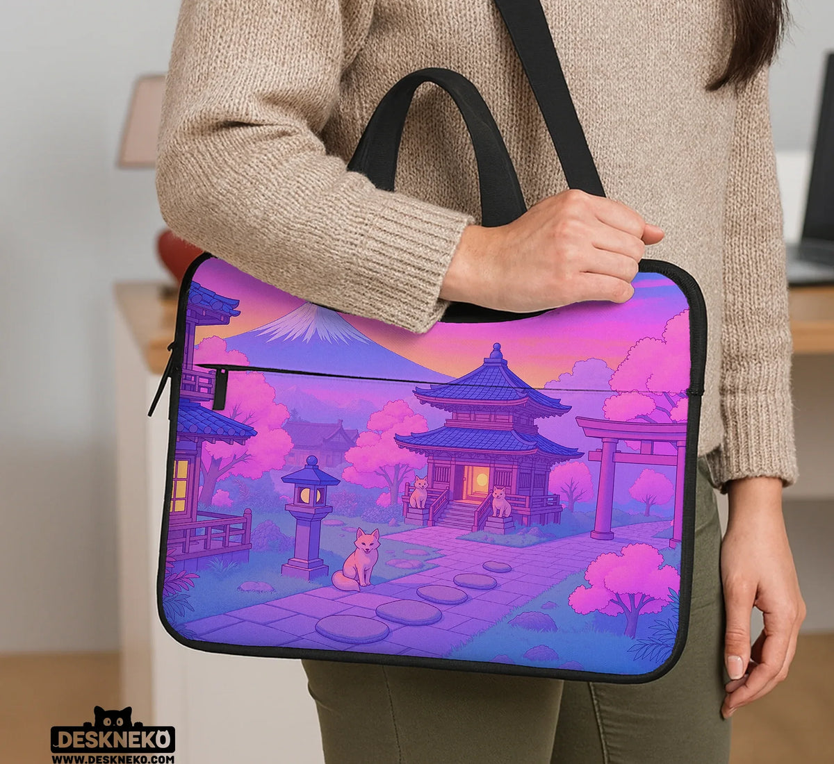 Kawaii Anime Laptop Sleeve & Bag - Deskneko