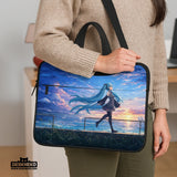 Blue Anime Laptop Sleeve with Handle - Deskneko