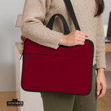 Burgundy Laptop Sleeve & Bag for MacBook and Notebooks - Deskneko