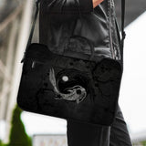 Dark Koi Yin Yang Laptop Sleeve & Bag, Japanese Ink Case - Deskneko